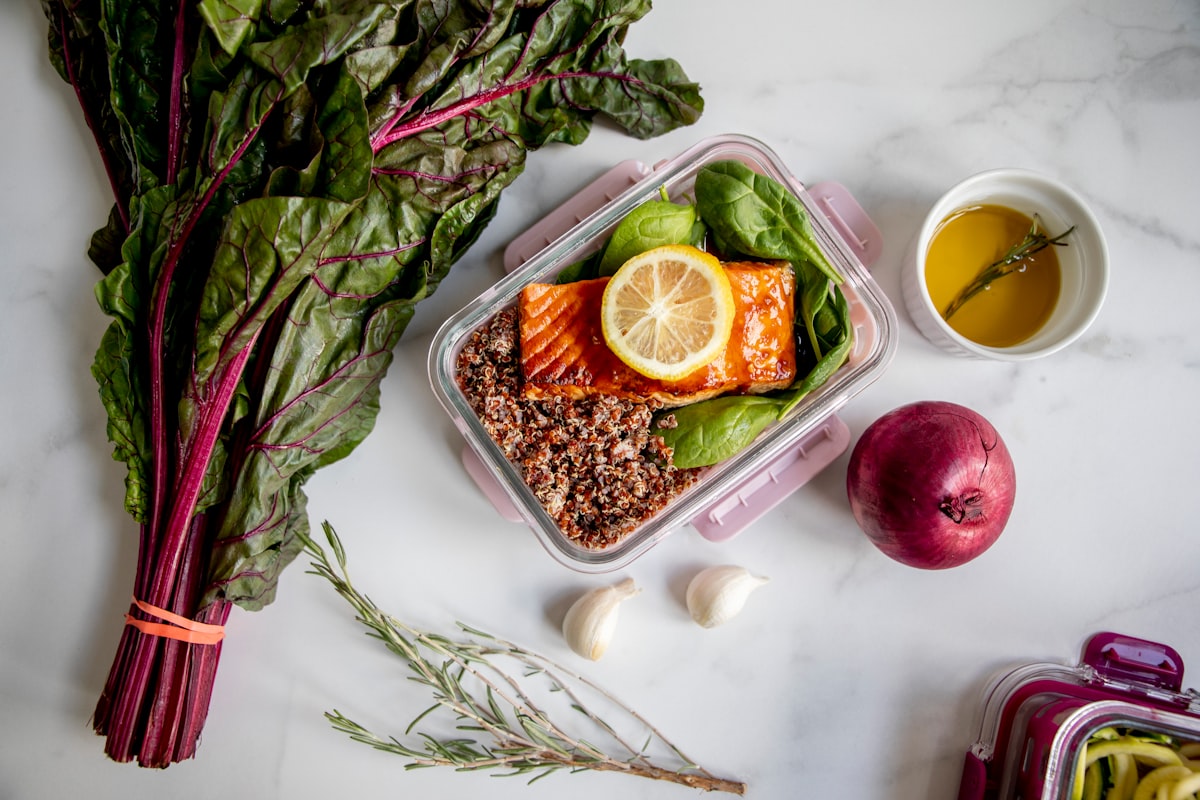 Organized kitchen workspace for efficient meal preparation